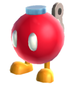 Bob-omb Buddy: Jumps on your back and implodes, or uses cannons to shoot you.