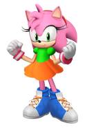 Amy Rose (artwork by TheArendDude from DeviantART)