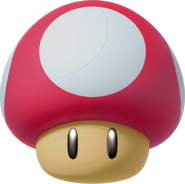 Poison Mushroom Can be dropped on the road. It looks like an ordinary Mushroom, but if run over, the driver will shrink.