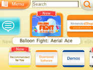 Balloon Fight: Aerial Ace as it appears in the 3DS eShop