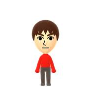 The HD Version of the default Male mii from the Nintendo Switch