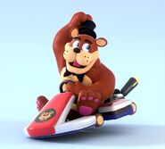 Fan-artwork of Freddy Fazbear in Mario Kart 8 by SmashingRenders