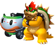 Bowser next to his Koopa Clown