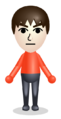 Default Mii, you will be able to use a Mii from your Mii Maker.