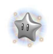 A Silver Star from Super Mario 64 Switch