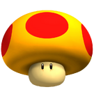 Mega Mushroom Makes the player bigger.