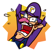 Sticker Waluigi (sad) - Mario Party Superstars