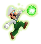 Fire Luigi in this game.