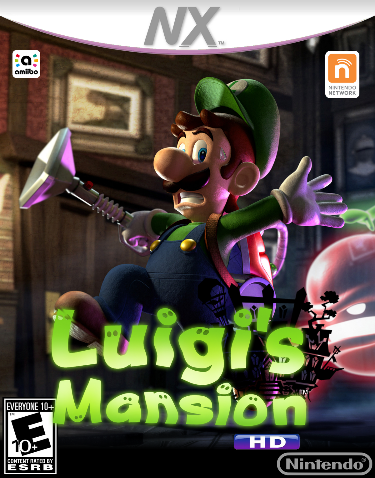 Replacement Case for Luigi's Mansion 3 Nintendo Switch Box