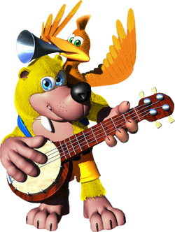 Banjo and Kazooie play Guitar Hero by anime_dragon_tamer - Fanart