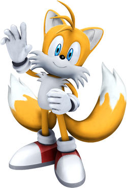 Imagem colorida super simples de Miles Tails Prower do Sonic grátis para  baixar