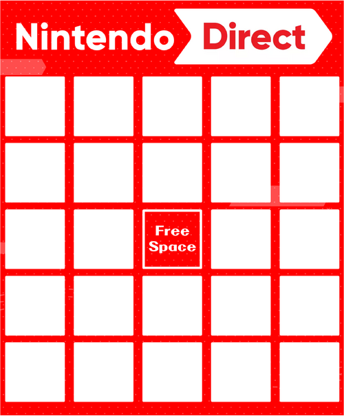 466 on X: made a nintendo direct bingo with both the likely and the  impossible  / X