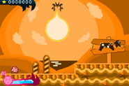 Screenshot of the opening level on Planet Popstar.