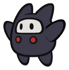 A Ninji in Paper Mario: Color Splash