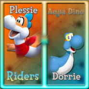 Aqua Dino riders (Plessie & Dorrie