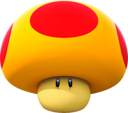 Mega Mushroom - makes you large for around 5 seconds