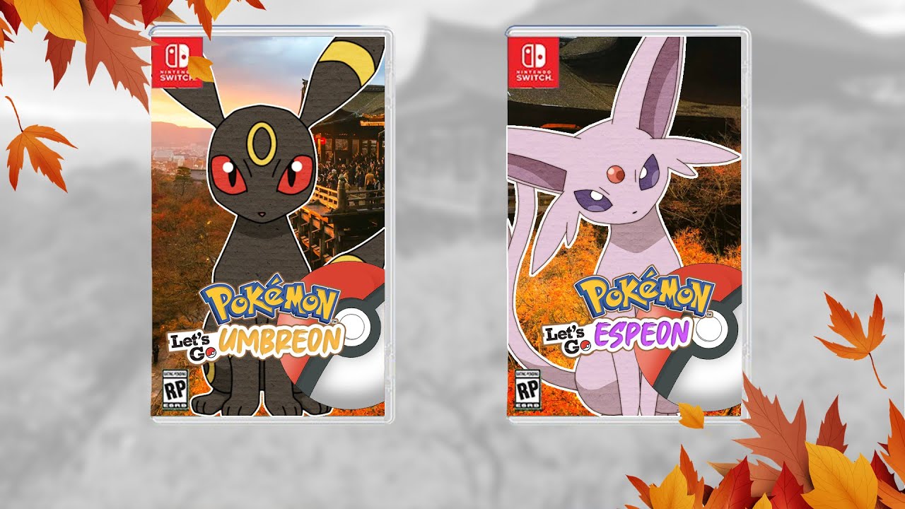 Pokémon Let's Go Espeon and Let's Go Umbreon Fantendo Game Ideas