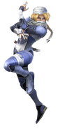 Sheik as she appears in Super Smash Bros. Brawl.