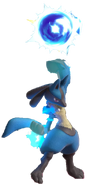 1.7.Lucario holding a Aura Sphere