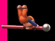 mario spinning on a pole