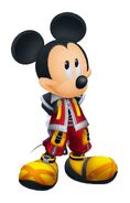 King Mickey Mouse, obtained in Disney Castle, fights with Keyblades