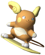 2.3.Alolan Raichu preparing to surf