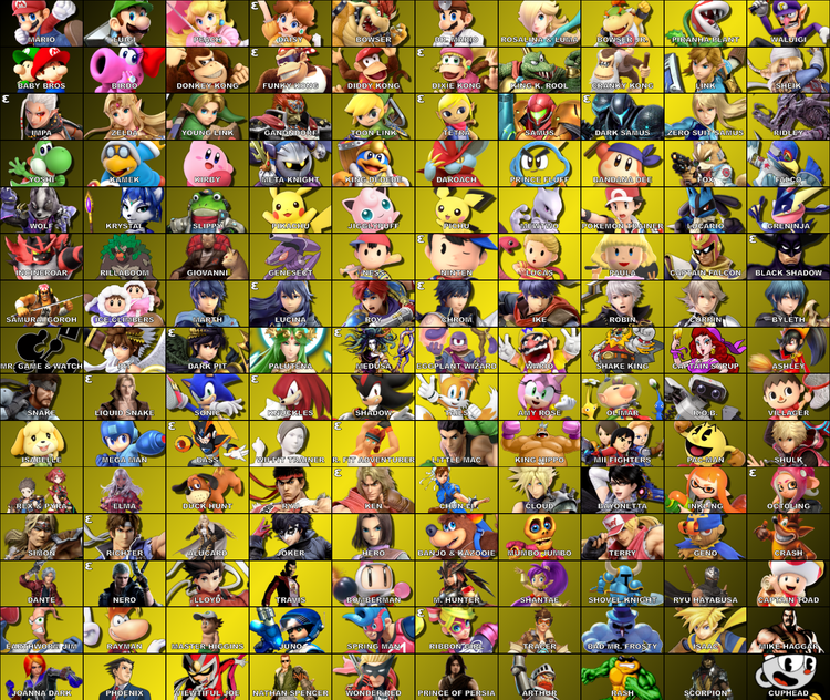 Super Smash Bros. Infinity/Characters | Fantendo - Game Ideas & More ...