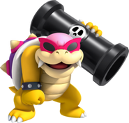 Roy Koopa is the fifth Koopaling. He shoots Bullet Bills and does Ground Pounds.