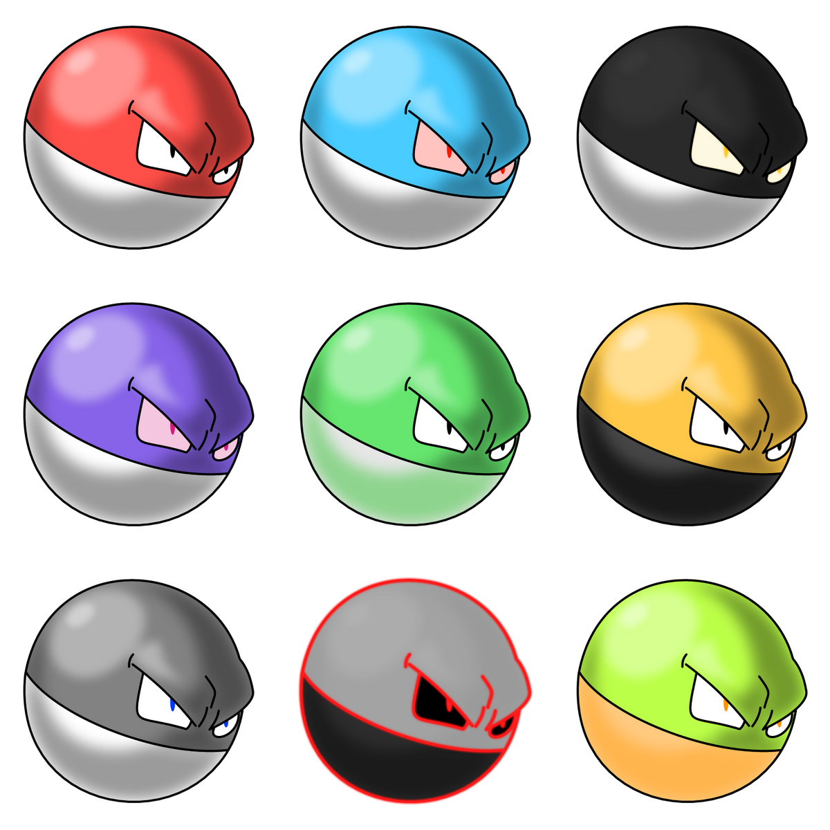 Voltorb sprites gallery