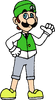 Hipster Luigi commission