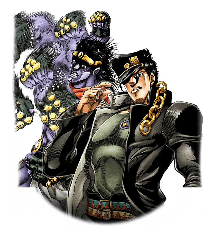 Unleashing the Power: Jotaro Kujo and Star Platinum Duo! A stand