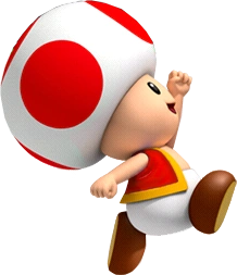 mario red toad