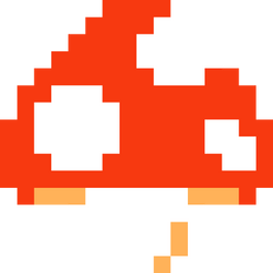 8 bit super mushroom