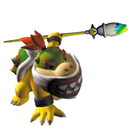 Bowser Jr. holding his Magical Paint Brush