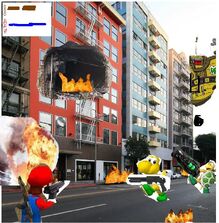 Mario War gameplay
