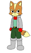 Fox McCloud in Cartoon Styled by alectron3000