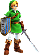 Adult Link (Hyrule Warriors) Hylians shield and Master Sword