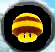 Bee mushmroom in mario kart