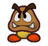 A Paper Goomba sprite.