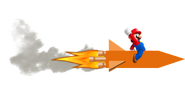 Mario on a Rocket