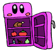 Refrigerator Kirby (Ice + Spark), art by Pokerninja2 (t∣b∣c).