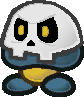 A skulloomba in paper mario