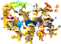 The Koopalings appearing in New Super Mario Bros.: Cosmic Adventure