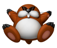 A Mega Mole in Super Mario World 3D.