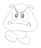 Drawn goomba