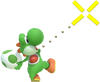 1.4.Green Yoshi aiming an Egg