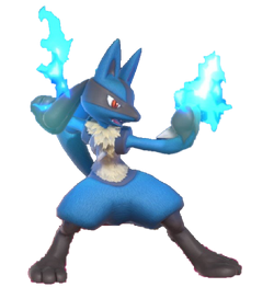 Shiny Mega Lucario Png - Fire Lucario, Transparent Png - 865x1252