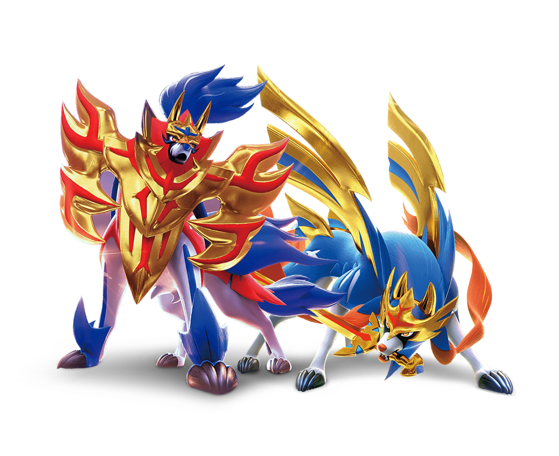 zacian, zamazenta, zacian, and zamazenta (pokemon) drawn by  mokuzou_(moku_ssbu)