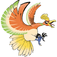 Ho-Oh from the Box Art of Pokémon HeartGold