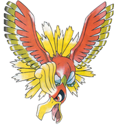 Ho-Oh from the Box Art of Pokémon Gold
